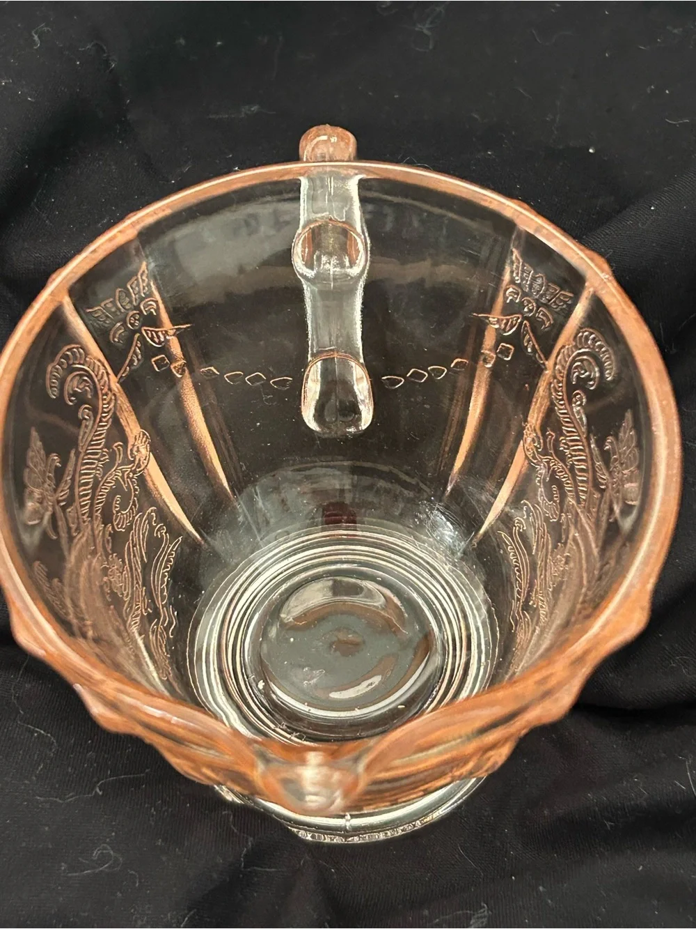 Madrid Pink Federal Glass Footed Creamer/Sauce 1930’s Depression Glass